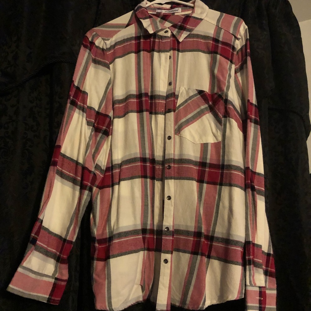 Maurice’s Plus size plaid button down shirt